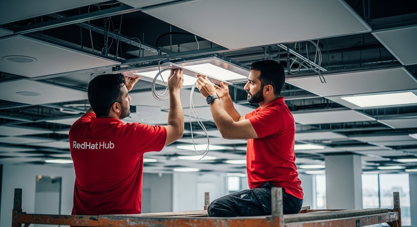 False Ceiling & Light Partitions Installation